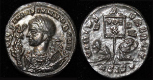Licinius II (Jr) Victory on Globe Portrait Licinius II (Jr) Victory on Globe Portrait